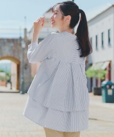 Tiaclasse バックタックフレアチュニック