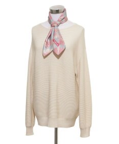 MOONBAT 【シルク100%】FURLA (フルラ) 花柄 シルクプリントスカーフ 65cm×65cm  UV対策 手洗い可能