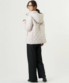 J.PRESS LADIES L 【WEB限定カラーあり】コンパクトタフタキルティング フーデッド コート