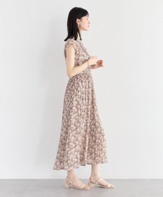 YECCA VECCA 花柄プリーツワンピース