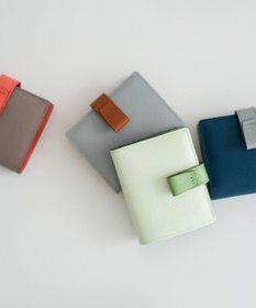Atelier nuu 日本製 本革 バイカラーnoble 二つ折れウォレット
