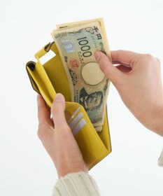 Atelier nuu 日本製 本革 バイカラーnoble 二つ折れウォレット