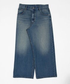 WEGO 【ユニセックス着用ITEM/SMLサイズ展開】エクストラバギーデニムパンツ