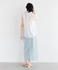 YECCA VECCA フラワーレースロングナロースカート