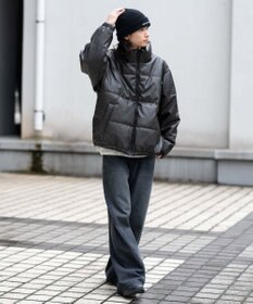 WEGO 【ユニセックス着用ITEM】PUパファーブルゾン