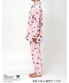 WACOAL ワコール_リラックス＆スリープ パジャマ フリース素材(本体) あったか 長袖 長ズボン PEANUTS スヌーピー レディース FDW463 /ワコール