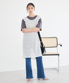 earth music&ecology 【2WAY】レースギャザーワンピース