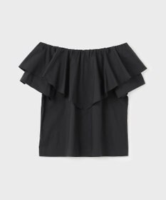 GRACE CONTINENTAL フリルオフショルトップ