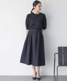 組曲 S 【UVケア・接触冷感】MINA 6分袖ニットプルオーバー