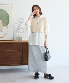 Green Parks 楽ちんＩラインリブスカート