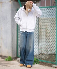 WEGO 【ユニセックス着用ITEM/SMLサイズ展開】ボンディングZIPパーカー