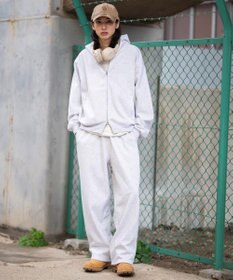 WEGO 【ユニセックス着用ITEM/SMLサイズ展開】ボンディングZIPパーカー