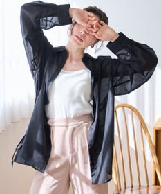 WEGO 【シワになりにくい/手洗い可】シアーBIGシャツ