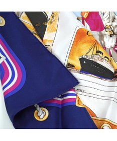 Marca ＜秋の新作！＞【 Marcaオリジナル】ボヤージュ 大判 シルクツイル スカーフ