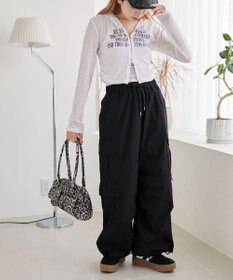 WEGO グラフィックシアーリブパーカー