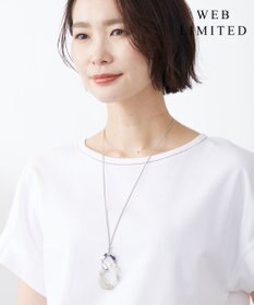 J.PRESS LADIES 【WEB限定】マーブルコンビ レザー ネックレス