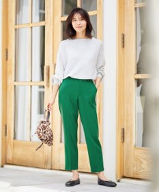 ANY 【ウエストゴム/ストレッチ/裏起毛】シークレットウォーム　テーパードパンツ