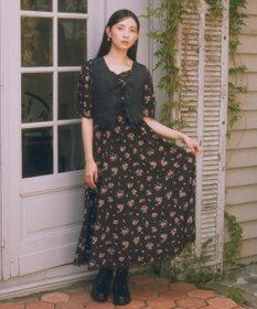 earth music&ecology スウェード調フリンジベスト