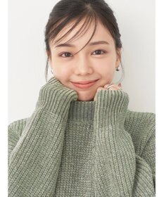 earth music&ecology シャイニーベロアモールチュニック