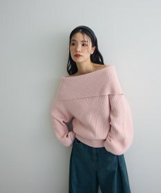 Green Parks オフショルダーニット