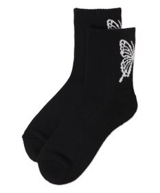 WEGO バックバタフライクルーソックス