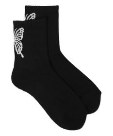 WEGO バックバタフライクルーソックス