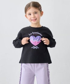 ANY KIDS 【綿100％】ミラクルスパンコール 長袖Tシャツ