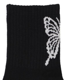 WEGO バックバタフライクルーソックス