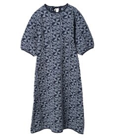 Green Parks ａ．ニットジャガード柄ワンピース