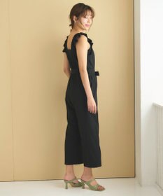 Feroux 【洗える】ショルダーフリル オールインワン