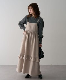 Green Parks ・ＥＬＥＮＣＡＲＥ　ＤＵＥ　ツィードキャミワンピース