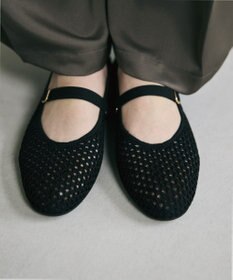 steppi ラウンド メッシュ バレエパンプス