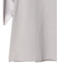 Green Parks armonia．袖布帛ニットプルオーバー