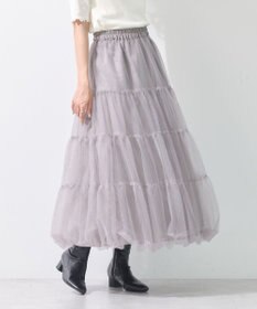 earth music&ecology チュールバルーンスカート