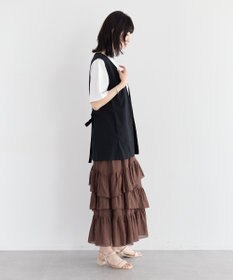 YECCA VECCA アシメラッフルスカート