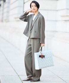 自由区 【カタログ掲載・人気素材・セットアップ対応】リネンライクシンセティックショート ジャケット