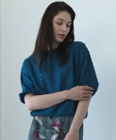 自由区 【カトリエムブーケ】Jacquard coupe シアージャカードニット