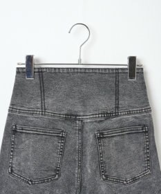 WEGO ハイウエストストレッチフレアデニムパンツ