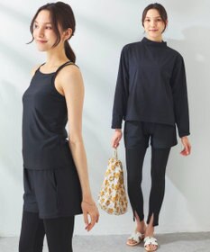 OP／FILA 【ocean pacific】モックネックラッシュガード付き 水着5点セット