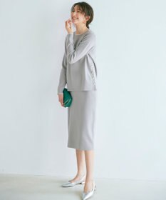J.PRESS LADIES 【洗える】 レーヨンストレッチフルニードル ニット