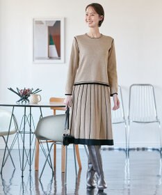 自由区 L 【ご好評につきWEBのみ新色追加/洗える/マルチウェイ】リバーシブルニット セットアップ