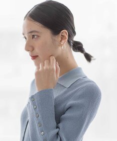組曲 L 【WEB限定】ミニブークレー襟付きニットポロ