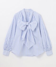 GRACE CONTINENTAL ボウタイギャザートップ