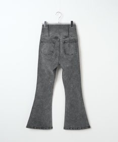 WEGO ハイウエストストレッチフレアデニムパンツ
