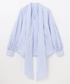 GRACE CONTINENTAL ボウタイギャザートップ