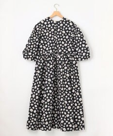 組曲 L 【組曲×setsuko sagittaire】ハイカウントストレッチプリントワンピース