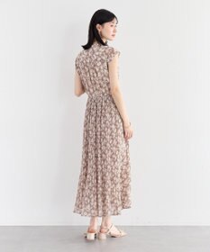 YECCA VECCA 花柄プリーツワンピース