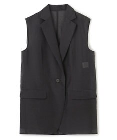 uncrave シアーオーガンジー テーラードジレ