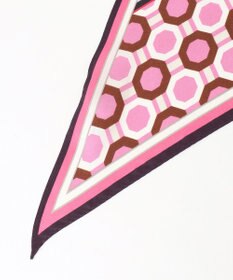 自由区 フラワー×ジオメトリックスカーフ