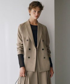 ICB L ウール2WAYストレッチ ダブルブレストジャケット